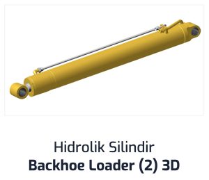 Hidrolik Silindir Backhoe Loader (2) 3D