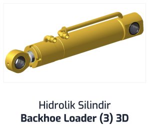Hidrolik Silindir Backhoe Loader (3) 3D