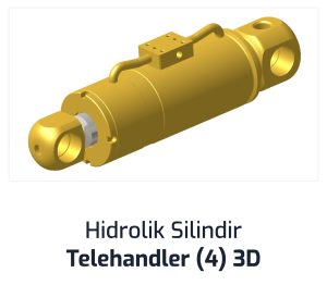 Hidrolik Silindir Telehandler (4) 3D