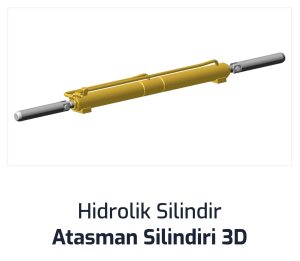 Hidrolik Silindir Atasman Silindiri 3D