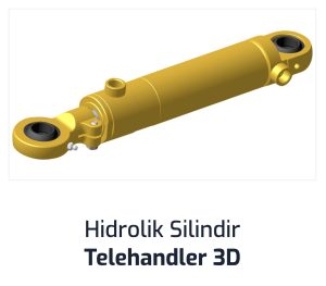 Hidrolik Silindir Telehandler 3D